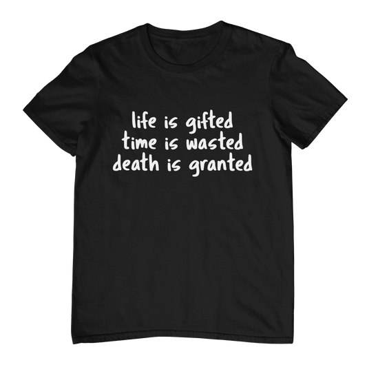 Life Time Death Unisex Shirt Black