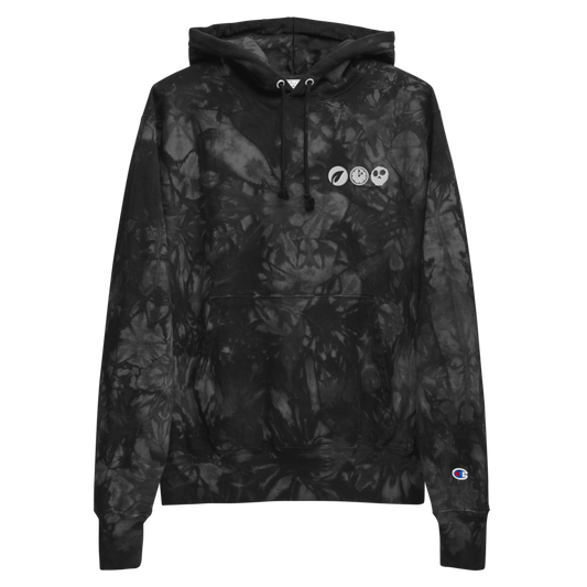 L.T.D. Symbol x Champion Tie-Dye Hoodie Black